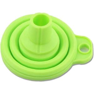 1pc Mini Silicone Foldable Funnel Silicone Gel Foldable Collapsible Style Funnel Water Filler Tool Kitchen Accessories Gadget Random Color