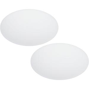 PATIKIL 10" Diameter Lampshade Diffuser, 2 Pcs 1.7mm Thick Round Diffuser Sheet for Drum Lampshades, Pendants Light, DIY Light Shield, Translucent White