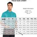Damipow Premium Golf Shirts for Men Dry Fit Performance Polo Short Sleeve Collared Shirt (Blue, XXXL)