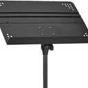 Amazon Basics Adjustable Folding Sheet Music Stand for School Music Program, Bands, Ensembles, 31" to 55" Height, Black