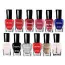 Non Toxic Nail Polish Set, Easy Peel Off and Fast Dry, Eco Friendly and Organic Water Based Nail Polish for Women, Teens (12 Bottles, 5ML) (Style-3)