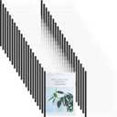 Thenshop 100 Pcs Clear Report Covers with Sliding Bars Sliding Bar File Folder Binder Plastic Report Folder for File Paper Book Resume Letter Office, 30 Sheet Capacity(Black)