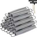 Yarlung 20 Pack 7 Inch Trampoline Springs with 2 T-Hooks, Stainless Steel Springs Replacement Parts for Outdoor Bounce