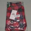 ASENKU Dog Winter Coat, Fleece Doggie Jacket Plaid Reversible Vest Waterproof Windproof Cold Weather Clothes for Small Medium Large Dogs(Red S)