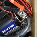 Acquaer Water Transfer Pump DC 12V 1/10HP Portable Electric Water Removal Utility Pump with Switch and Suction Hose Kit, Low Suction Water Removal for RV, Water Beds, Pools, Rain Barrel, Aquariums