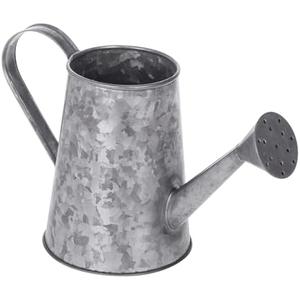 MyGift 5 Inch Mini Rustic Galvanized Metal Decorative Vase in Vintage Style Watering Can Design for Dried Flowers and Artificial Plants - Handcrafted in India