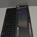 KLIM Chroma Wireless Keyboard  RGB Backlit Gaming, Rechargeable Battery, PC Keyboard, Durable & Water-Resistant, Compatible with PS4, PS5 & Mac - Black