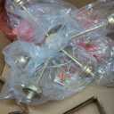 KSANA Gold Semi Flush Mount Ceiling Light, Gold Chandeliers for Dining Rooms, Kitchen, Living Room, D25.2 x H13