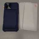 iPhone 16 Pro Max Case Wallet with Screen Protector (Tempered Glass), Slide Camera Cover, Military Grade Drop, Card Holder (4-5 Cards), Heavy Duty Men Women Case for iPhone 16 Pro Max, Blue