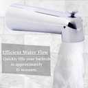 Westbrass E507D-1F-26 7" Reach Wall Mount Tub Spout with Diverter, Polished Chrome