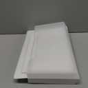 2 Pcs Magnetic File Holder Wall Hanging Large Pocket Magazine Organizer Paper Mail Letter for Refrigerator Classroom Locker Whiteboard(Horizontal,White Clear,13.8 x 8.3 Inches)