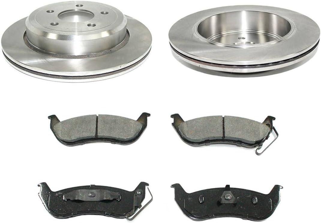 Brake Pads and Rotors Kit for Ford Crown Victoria 2003 2004 2005 2006 2007 2008 2009 2010 2011 4.6L V8 (Rear)