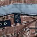 IZOD Men's Performance Comfort Long Sleeve Plaid Button Down (X-Large, Biking Red Bw001)