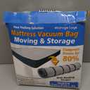 Storage Logic Foam Mattress Vacuum Bag with 4 Adjustable Packing Straps for Moving, Storage, Shipping, Vacuum Seal Mattress Bag with Packaging Straps (Queen/Full/Full-XL)