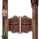 Western Party Decoration Saloon Doors 85 x 47 Inches Western Rustic Old Swinging Saloon Door Wild West Cowboy Party Decor Cardboard Cutout Standup with Glue Point 2025 VBS Decoration