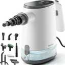 Steam Cleaner for Home, 15s Fast Heat Up Handheld Steam Cleaner with 650ML Larger Capacity, Adjustable Portable Steamer for Cleaning Grout, Car, Couch, Furniture, Kitchen, Bathroom (White)