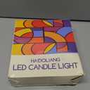 4PCS Yellow LED flameless Candles (D:2.5" x H:7"), Flickering LED Pillar Candles, Battery Included, Outdoor Indoor Battery Operated Candles for Halloween Wedding Desk Bedroom Patio Decorations