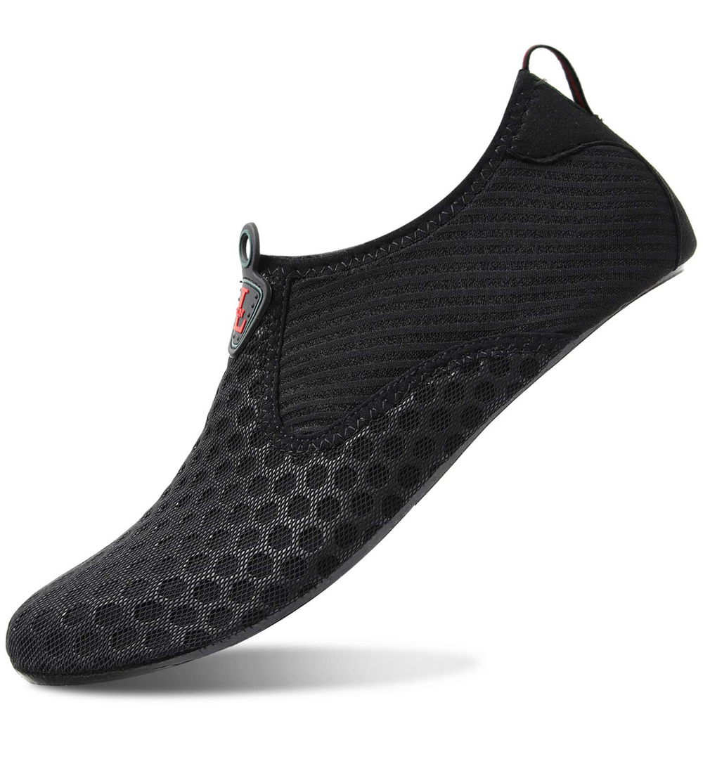 L-RUN Women Water Shoes Men's Barefoot Skin Aqua Socks for Run Dive Surf Swim Beach Yoga Quick Drying, EU-35-36