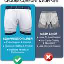 Kanu Surf Mens 5 Adventure Mens Swim Trunks  UPF 50+ Quick-Dry Bathing Suit Shorts with Pockets & Compression Liner (XXXL)