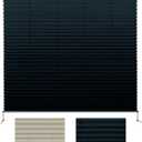 RV Blinds,RV Pleated Shades,RV Window Shades,Camper Blinds,RV Window Blind for RV Camper Travel Trailers Motorhome's Window 20" W x 24" L Black