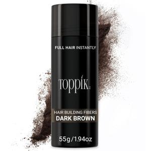Toppik Hair Building Fibers, Fill In Fine or Thinning Hair Instantly Thicker, Fuller Looking Hair 9 Shades,4 size options