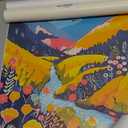 Yudinbin Colorful Mountain Poster Wall Art Set of 3 Boho Watercolor Flower Picture Wall Decor Abstract Nature Landscape Artwork Paintings Print for Living Room Bedroom Office 16x24In Unframed (24L" x 16W")