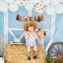 Cowboy One High Chair Banner - My First Rodeo Themed Party Decoration For Baby Boy,1st Birthday Party Highchair Tassels Banner, Cowboy Themed Sign First Birthday Party Decoration Supplies Garland