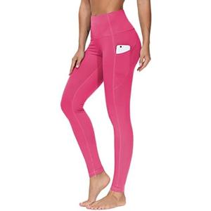 THE GYM PEOPLE Thick High Waist Yoga Pants with Pockets, Tummy Control Workout Running Yoga Leggings for Women M