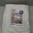 MIULEE 100% Blackout Linen Textured Curtains for Bedroom Solid Thermal Insulated Ivory Grommet Room Darkening Curtains & Drapes Luxury Decor for Living Room Nursery 62 x 84 Inch (2 Panels)