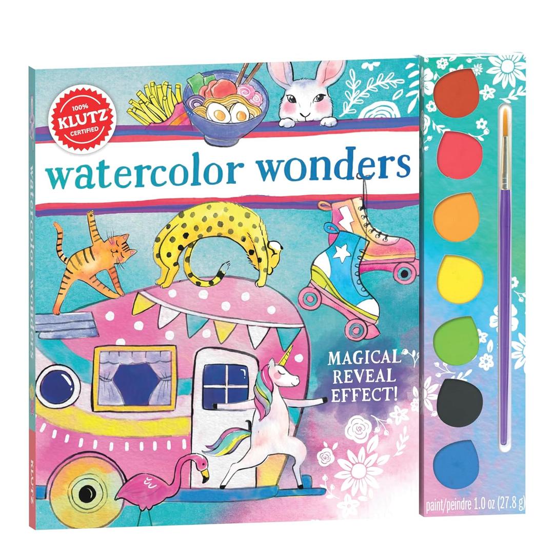 KLUTZ Watercolor Wonders Painting Kit, 10 Piece Set