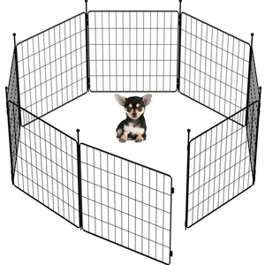FXW MiniPaws Dog Playpen Designed for Puppies/Small Dogs, Expandable Dog Pen for Indoor/Outdoor Use, 24 inch 8 Panels