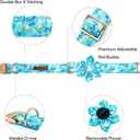 Lionheart glory Easter Day Dog Collar with Flower Dog Collar for Large Dogs, Easter Rabbits Colorful Dog Flower Collars Spring Bunnies Blue Collars Pet Collar Flowers (X-Large (Pack of 1)