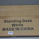 Standing Desk Adjustable Height, Rolling Walking Pad Desk, Small Mobile Table with Wheels, Portable Stand Up Table for Standing or Sitting, Size 31.5x15.7 Inch White