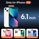 2 x Temdan for iPhone 13 Case Clear, [Compatible with Magsafe][Anti-Yellowing][Military-Grade Protection] Shockproof Slim Magnetic Phone Case for iPhone 13, Transparent
