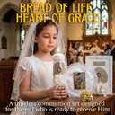 First Communion Bible and Candle - Biblia y Vela de Primera comunión para niña - Vela para Primera comunion niña - First Communion Candle Set for Girl - recuerdos de Primera comunion