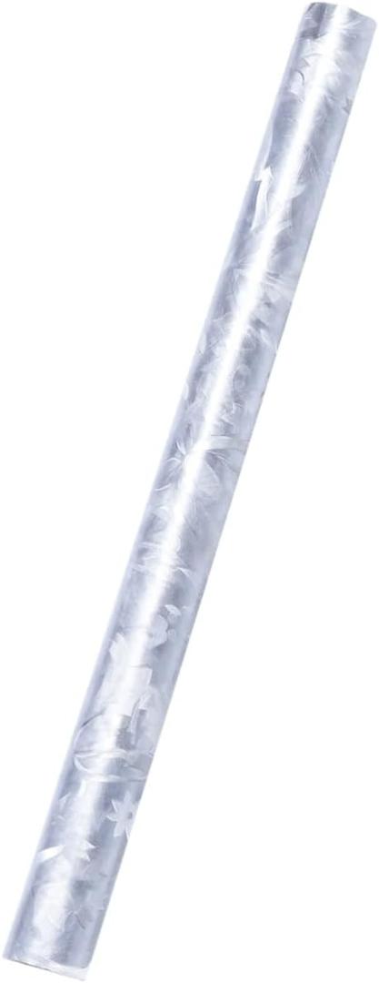 Zerodeko 1roll Pattern Static Cling Window Stickers Frosted Glass Film for Bathroom Closet Privacy Reusable Easy to Apply (200x45cm)