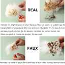 OGLAND Fluffy Genuine Sheepskin Car Seat Cover for Auto Fuzzy Interior Accessories Cushion with Soft Wool Natural Fur Non-Slip (Pearl, Front20*20Inch)