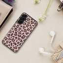 LETO for Samsung Galaxy A15 5G Wallet Case - Flip Folio Leather Kickstand - Credit Card Holder - Fashionable Flower Designs - Protective Phone Cover for Women and Girls - 6.5" - Pink Leopard