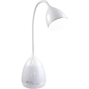 OttLite Mood LED Desk Lamp with Color Changing Base  Charging USB Port, Touch Activated Controls, Flexible Neck, ClearSun LED Light, for Work, Study, Reading