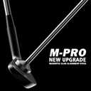 Golf Magnetic Alignment Rods,Golf Club Alignment Sticks,Magnetic Swing Training Aid Accessories Visualize Calibrate Golf Shots,hit The Target with The Right Golf Swing,Golf Gift (Black)