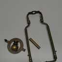 7 8 9 10 inch Lamp Shade Harp Holder, Antique Brass Lamp Harp Kit,Fit Both Standard Lamp Rod and E26 Light Base UNO Fitter Adapter,with 2 Shade Attaching Finial Top (Bronze Color - 1 Set)