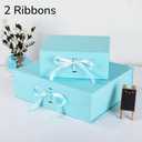 GoooodGift Extra Large Gift Box Blue 3 Pack 16x13.5x5.3 inch Luxury Gift Box for Presents with Magnetic Closure Lid Collapsible,Birthday,Christmas,Wedding,Contains Shredded Paper Filler, 1 Count