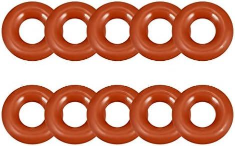 uxcell Silicone O-Ring, 12mm Outside Diameter, 5mm Inner Diameter, 3.5mm Width, VMQ Seal Rings Sealing Gasket Red, 10PCS