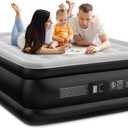 Airefina Air Mattress Queen with Built in Pump, 18'' Inflatable Blow Up Bed, Standard Height 18" Queen