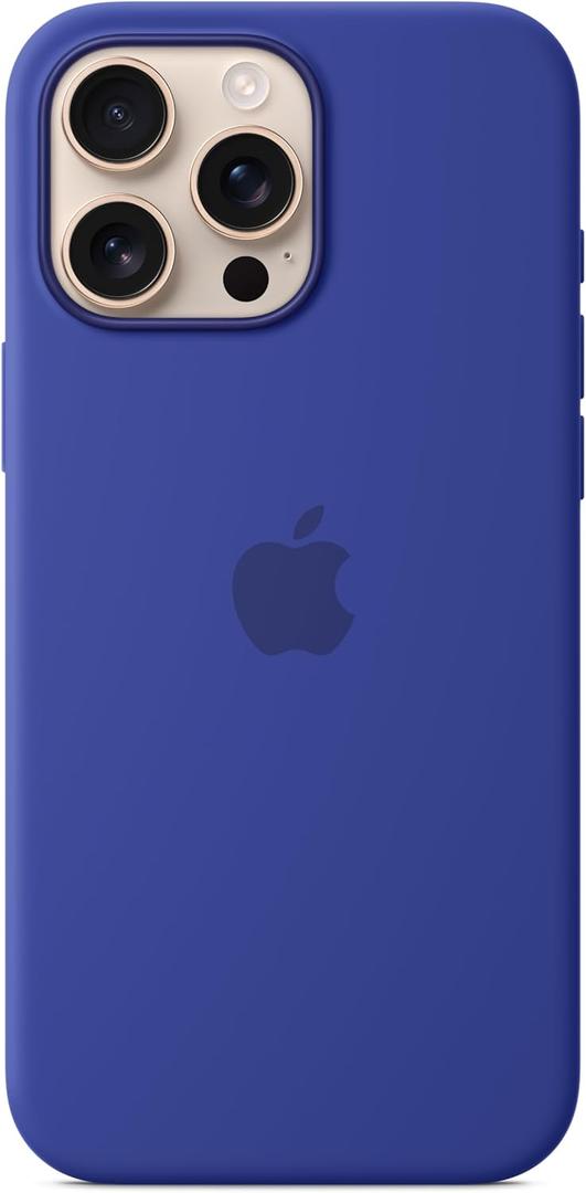 Apple iPhone 16 Pro Max Silicone Case with MagSafe and Camera Control: Lightweight Phone Case, Wireless Charging Compatible, Smooth Matte Finish; Ultramarine Apple iPhone 16 Pro Max Silicone Case with MagSafe and Camera Control: Lightweight Phone Case, Wireless Charging Compatible, Smooth Matte Finish; Ultramarine