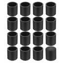 Uxcell 58Pcs Chair Leg Caps, Fit OD 10mm (2/5 Inch) Non-Marking PVC Chair Leg Tips Non-Slip Chair Leg Floor Protectors Round Table Covers End Caps for Furniture, Black