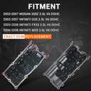 VQ35DE Aluminum Valve Cover Compatible with 2003-2008 Infiniti G35 V6 3.5L 2003-2009 Nissan 350Z V6 3.5L Replace# 13264-AM600 13264-AM610