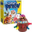 TOMY Pop Up Pirate Board Game - Family and Preschool Kids Games for Family Game Night - Winter Break Activities- Girls and Boys Games - 2-4 Players - Ages 4 Years and Up