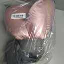 Piercing Pillow - Ear Piercing Pillow with Foam Plug, Adjust Shredded Memory Foam Picrcing Pillow for Side Sleepers, Donut Piliow for Ear with 4x4''Hole, Ergonomic Curved Design, Satin Pink