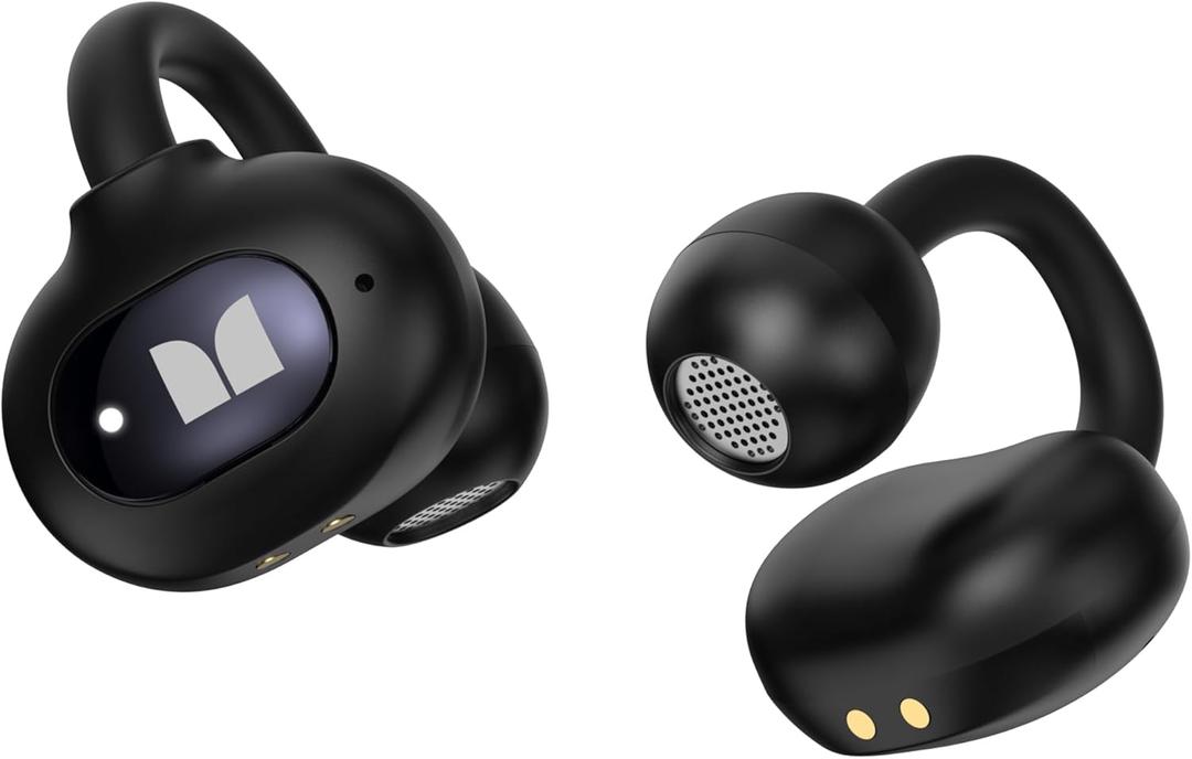 Monster Open Ear AC339 Headphones, Bluetooth 6.0 Earphones Stereo Sound,Open Ear Clip 40 Hours Playback,Touch Control, IPX6 Waterproof,Black